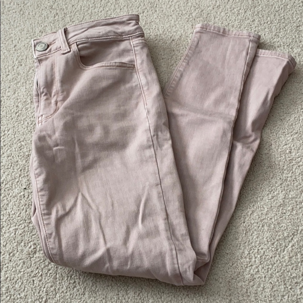 Girls Light Pink American Eagle Jeans